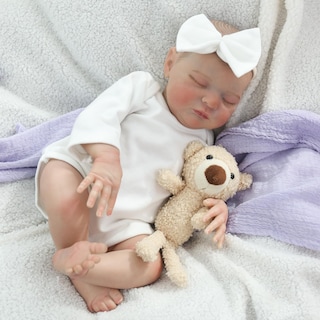 Foto 3 | Foto 3 | Muñeca Reborn Ksbd Laura De 50 Cm Con Ropa Chupete Y Biberón - Venta Internacional.