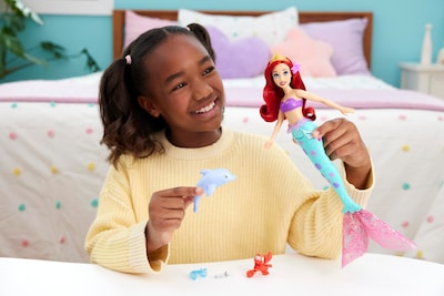 Foto 7 | Foto 7 | Muñeca De Moda Mattel Disney Princess Ariel Con Dolphin Squirter - Venta Internacional.