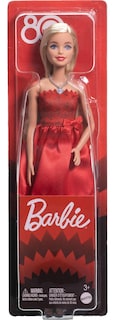 Foto 6 | Foto 6 | Muñeca De Moda Barbie Mattel 80 Aniversario Rojo Rubí - Venta Internacional.