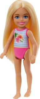 Foto 1 | Foto 1 | Muñeca Pequeña Barbie Chelsea Con Traje De Baño A Rayas Y Estampado Floral - Venta Internacional.