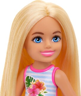 Foto 2 | Foto 2 | Muñeca Pequeña Barbie Chelsea Con Traje De Baño A Rayas Y Estampado Floral - Venta Internacional.