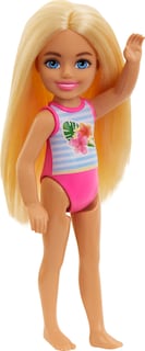 Foto 4 | Foto 4 | Muñeca Pequeña Barbie Chelsea Con Traje De Baño A Rayas Y Estampado Floral - Venta Internacional.