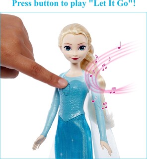 Foto 3 | Foto 3 | Muñeca Elsa Cantante De Frozen De Toy Mattel De Disney Con Atuendo Exclusivo - Venta Internacional.