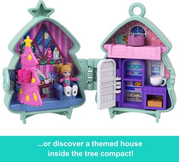 Foto 4 | Foto 4 | Set De Juego Compacto Apilable Toy Polly Pocket Holiday - Venta Internacional.