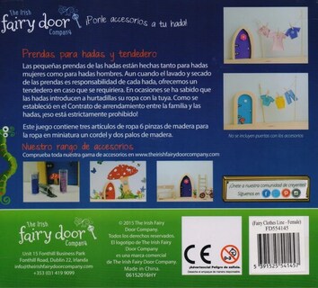Foto 2 | Foto 2 | Mini Tendedero para Niña y Niño Hadas The Irish Fairy Door - Rosa