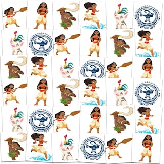 Foto 2 | Foto 2 | Tatuajes Temporales Disney Moana 72 Unidades Para Niños - Venta Internacional.
