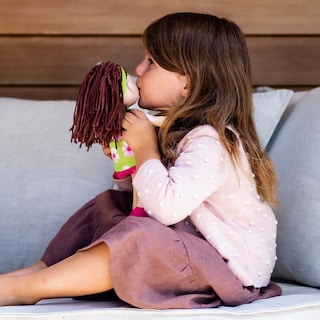 Foto 4 | Foto 4 | Muñeca Suave Haba Coco con Cabello Castaño y Vestido Verde 12'' - Venta Internacional