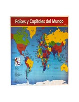 Kit Posters Mapamundi/ Las Vocales/ Alfabeto Manuscrito/ Tablas De Multiplicar/ Meses Del Año