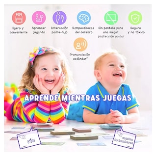 Foto 5 | Foto 5 | Juguetes Educativos Tarjetas Alfabetizacion Español e Ingles Azul
