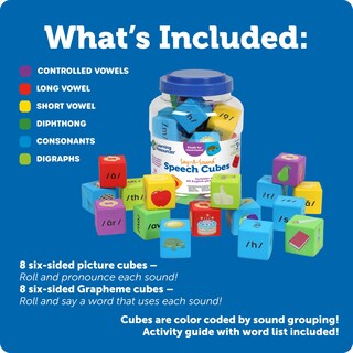 Foto 6 | Foto 6 | Recursos De Aprendizaje De Speech Cubes Say-a-sound™ Para Niños En Edad Preescolar A Partir De 3 Años - Venta Internacional.