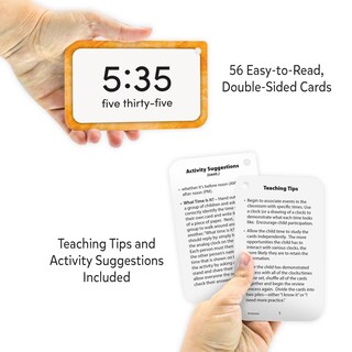 Foto 3 | Foto 3 | Tarjetas Didácticas para Aprender a Leer la hora 56 Tarjetas - Venta Internacional
