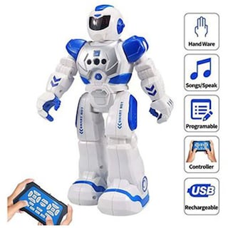 Foto 2 | Foto 2 | Robot De Control Remoto Inteligente Para Niños, Robot Programable, Azul - Venta Internacional.
