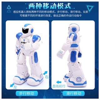 Foto 4 | Foto 4 | Robot De Control Remoto Inteligente Para Niños, Robot Programable, Azul - Venta Internacional.