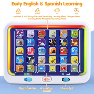 Foto 3 | Foto 3 | Learning Tablet Play Español E Inglés Para Niños De 1 A 3 Años - Venta Internacional.