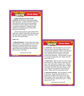 Foto 7 | Foto 7 | Historias Cortas De Flash Cards Super Duper Auditory Memory - Venta Internacional.
