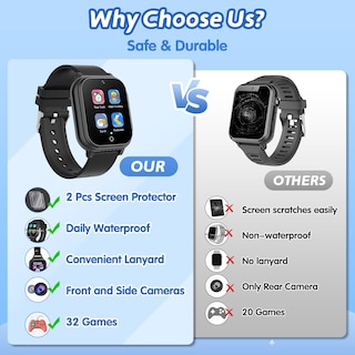 Foto 6 | Foto 6 | Reloj Inteligente Cosjoype con Juegos y Cámara Dual HD Resistente al Agua para Niños - Venta Internacional