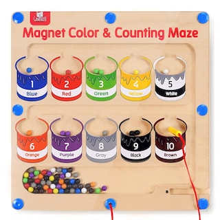 Foto 1 | Foto 1 | Venta Internacional - Laberinto Magnético De Colores Y Números - Montessori Toy Gamenote