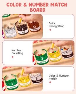 Foto 4 | Foto 4 | Venta Internacional - Laberinto Magnético De Colores Y Números - Montessori Toy Gamenote