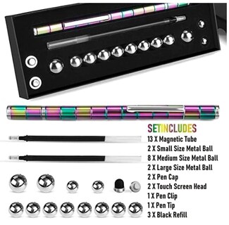 Foto 2 | Foto 2 | Venta Internacional - Bolígrafo Fidget Cyclty Con Anillos, Bolas De Acero Y Caja De Regalo