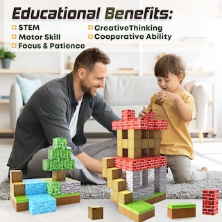 Foto 7 | Foto 7 | Venta Internacional - Bloques Magnéticos Toylogy Build Mine Magnet World Con 48 Piezas