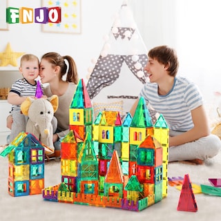 Foto 2 | Foto 2 | Bloques De Construcción Magnéticos Fnjo Magnetic Tiles 64pcs - Venta Internacional.