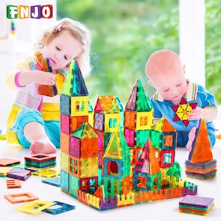 Foto 3 | Foto 3 | Bloques De Construcción Magnéticos Fnjo Magnetic Tiles 64pcs - Venta Internacional.