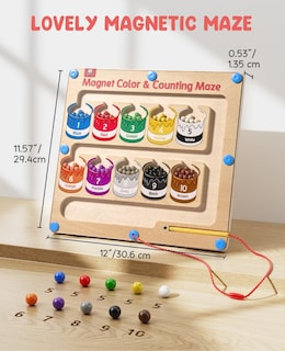 Foto 6 | Foto 6 | Laberinto Magnético De Colores Y Números: Gamenote Para 3-5 Años - Venta Internacional.