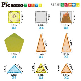 Foto 5 | Foto 5 | Juego de Construcción PicassoTiles con 30 Piezas y 8 Figuras de Dinosaurio - Venta Internacional