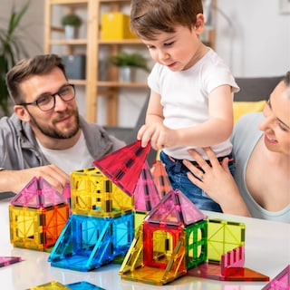 Foto 6 | Foto 6 | Set De Construcción De Azulejos Magnéticos Jasonwell, 57 Piezas, Para Niños De 3 A 10 Años - Venta Internacional.