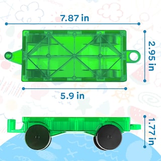Foto 3 | Foto 3 | Azulejos Magnéticos Para Construcción Cars Mruikeny, 4 Piezas Para Más De 3 Años - Venta Internacional.