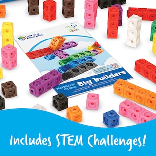 Foto 5 | Foto 5 | Juego De 200 Unidades De Mathlink Cubes Big Builders Con Guía De Actividades - Venta Internacional.