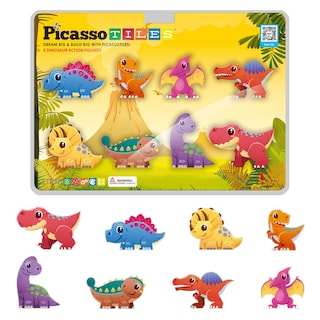Foto 1 | Foto 1 | Bloques de Construcción PicassoTiles de Dinosaurio-Venta Internacional