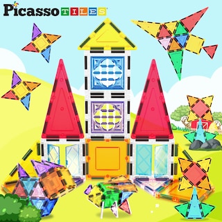 Foto 3 | Foto 3 | Juego De Bloques De Construcción De Azulejos Magnéticos Picassotiles, Más De 110 Ideas - Venta Internacional.