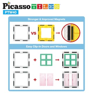 Foto 4 | Foto 4 | Set De Expansión Magnético Para Ventanas Y Puertas Con Clip Picassotiles Ptw40 - Venta Internacional.