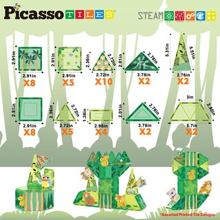 Foto 5 | Foto 5 | Bloques De Construcción Picassotiles Magnet Forest Animal Ptq16 3+ - Venta Internacional.