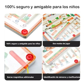 Foto 5 | Foto 5 | Laberinto De Madera Juguetes67pz Magnéticos Belug Colores