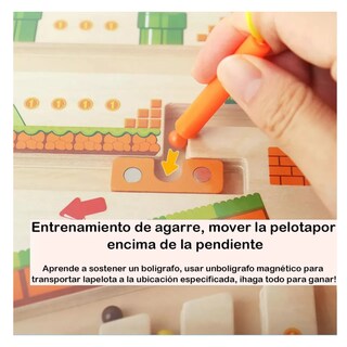 Foto 3 | Foto 3 | Laberinto De Madera Juguetes67pz Magnéticos Lab.g Colores