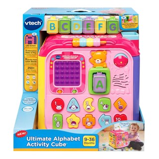 Foto 6 | Foto 6 | Cubo De Actividad Vtech Ultimate Alphabet Pink Con 13 Bloques - Venta Internacional.