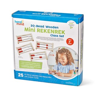 Foto 7 | Foto 7 | Set De Clase Rekenrek De Madera Abacus Hand2mind Mini De 20 Cuentas Para Niños - Venta Internacional.