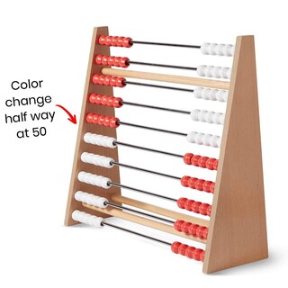 Foto 3 | Foto 3 | Abacus Hand2mind De Madera Rekenrek Abacus, 100 Cuentas, Para Matemáticas Para Niños - Venta Internacional.