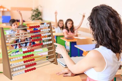 Foto 4 | Foto 4 | Abacus Hand2mind De Madera Rekenrek Abacus, 100 Cuentas, Para Matemáticas Para Niños - Venta Internacional.