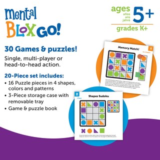 Foto 5 | Foto 5 | Recursos De Aprendizaje Del Juego Mental Blox Go! 30 Juegos Durante Más De 5 Años - Venta Internacional.