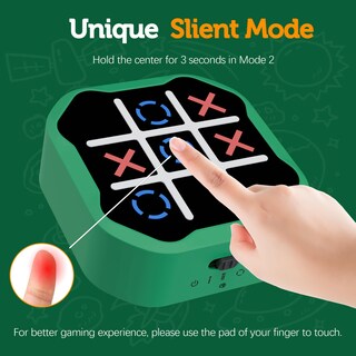 Foto 2 | Foto 2 | Juego Tic Tac Toe Massrt 3 En 1 Electrónico Con Modo Silencioso - Venta Internacional.