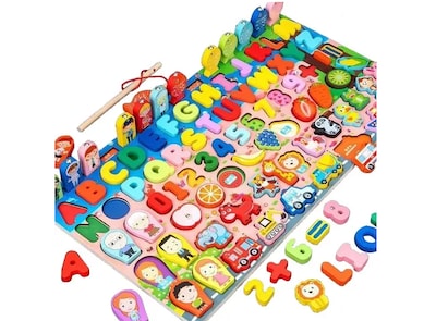 Foto 1 | Foto 1 | Xtellar Kit De Aprendizaje Montessori 7 En 1 – Impulsa La Educación De Tus Niños Mediante Juegos De Pesca, Números, Letras Y Ani