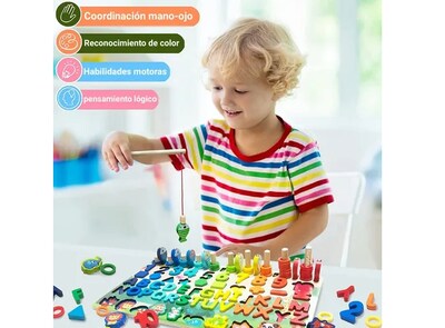 Foto 2 | Foto 2 | Xtellar Kit De Aprendizaje Montessori 7 En 1 – Impulsa La Educación De Tus Niños Mediante Juegos De Pesca, Números, Letras Y Ani