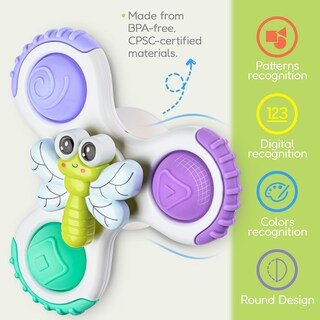 Foto 7 | Foto 7 | Juguete Giratorio Con Ventosa Alasou Para Niños De 1 A 3 Años Con 3 Piezas - Venta Internacional.
