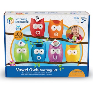 Foto 4 | Foto 4 | Set De Clasificación, Learning Resources, Vocales, Búhos, Con 6 Búhos, 100 Cartas - Venta Internacional.