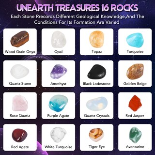 Foto 3 | Foto 3 | Venta Internacional - Kit De Excavación De Piedras Preciosas Junall De Space Dig Toy Con 8 Planetas Y 16 Gemas
