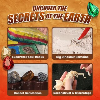 Foto 2 | Foto 2 | El Kit Científico Muestra Un Enorme Volcán Terrestre, Dinosaurio Y Excavación Fósil - Venta Internacional.