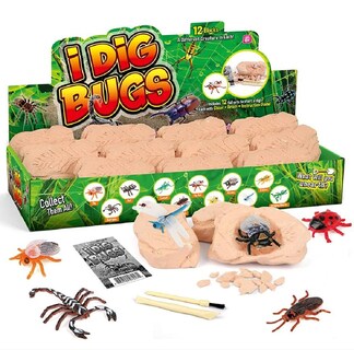 Foto 1 | Foto 1 | Kit De Excavación Trade Big Bug Fossil Dig Con 12 Bichos Reales - Venta Internacional.